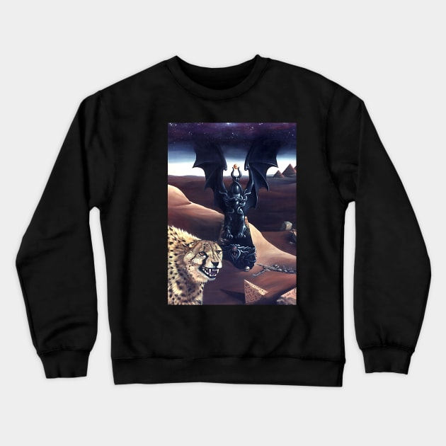 A Faceless God Crewneck Sweatshirt by ferinefire